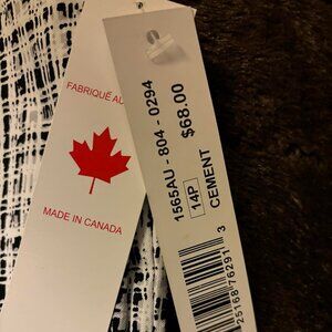 Tribal Brand Womens Pants New With Tags Size 14P Black & White Design STRETCH